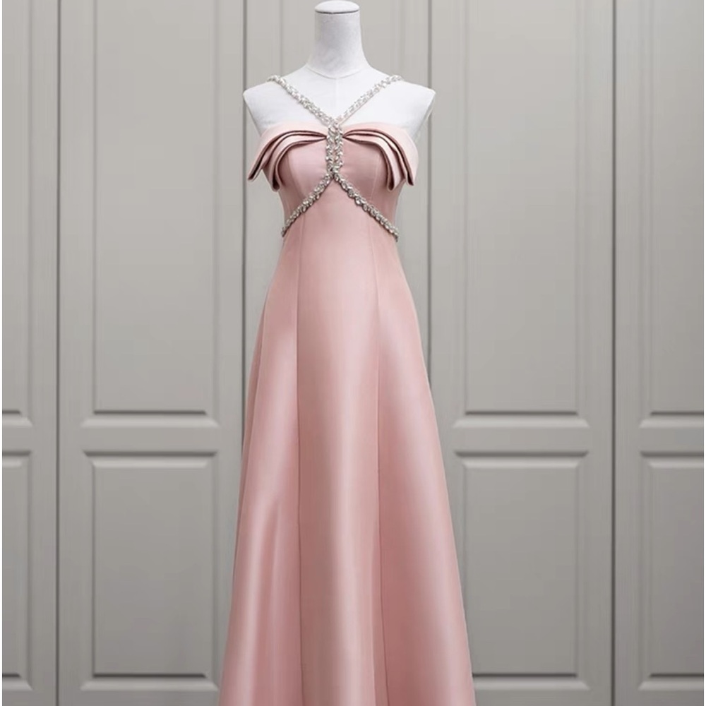 Pink silk diamonds dress
